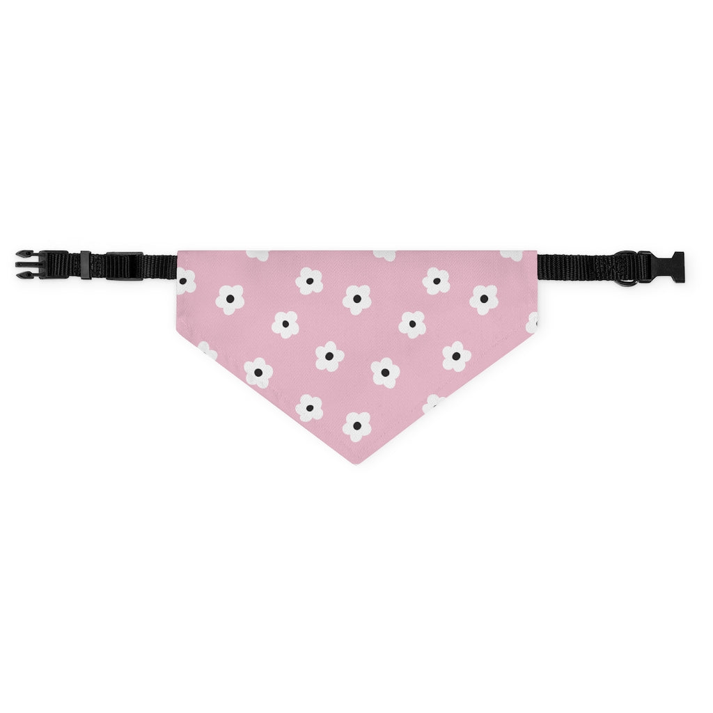 Betty Floral Dog Bandana / Light Pink