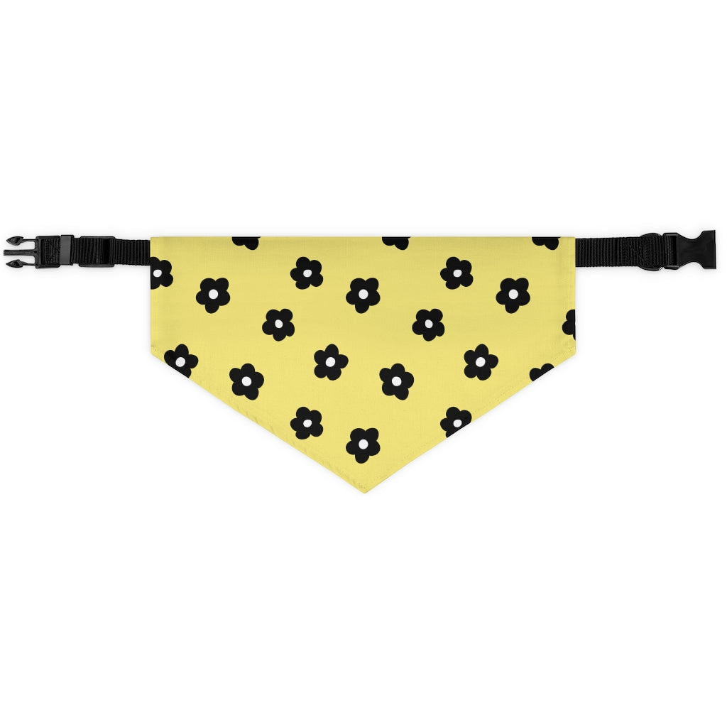 Betty Floral Dog Bandana / Yellow