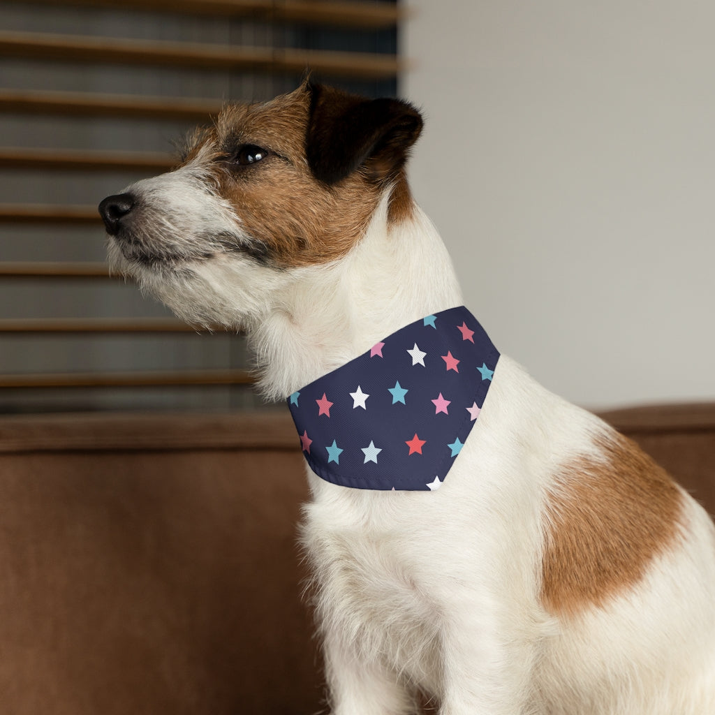 Social Stars Dog Bandana / Navy