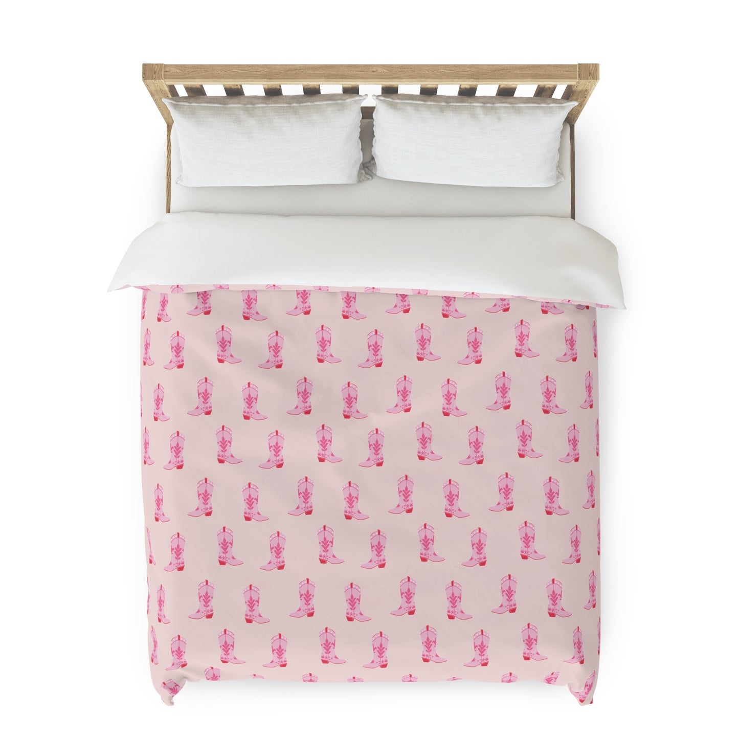 Cowgirl Boot Duvet Cover / Pink