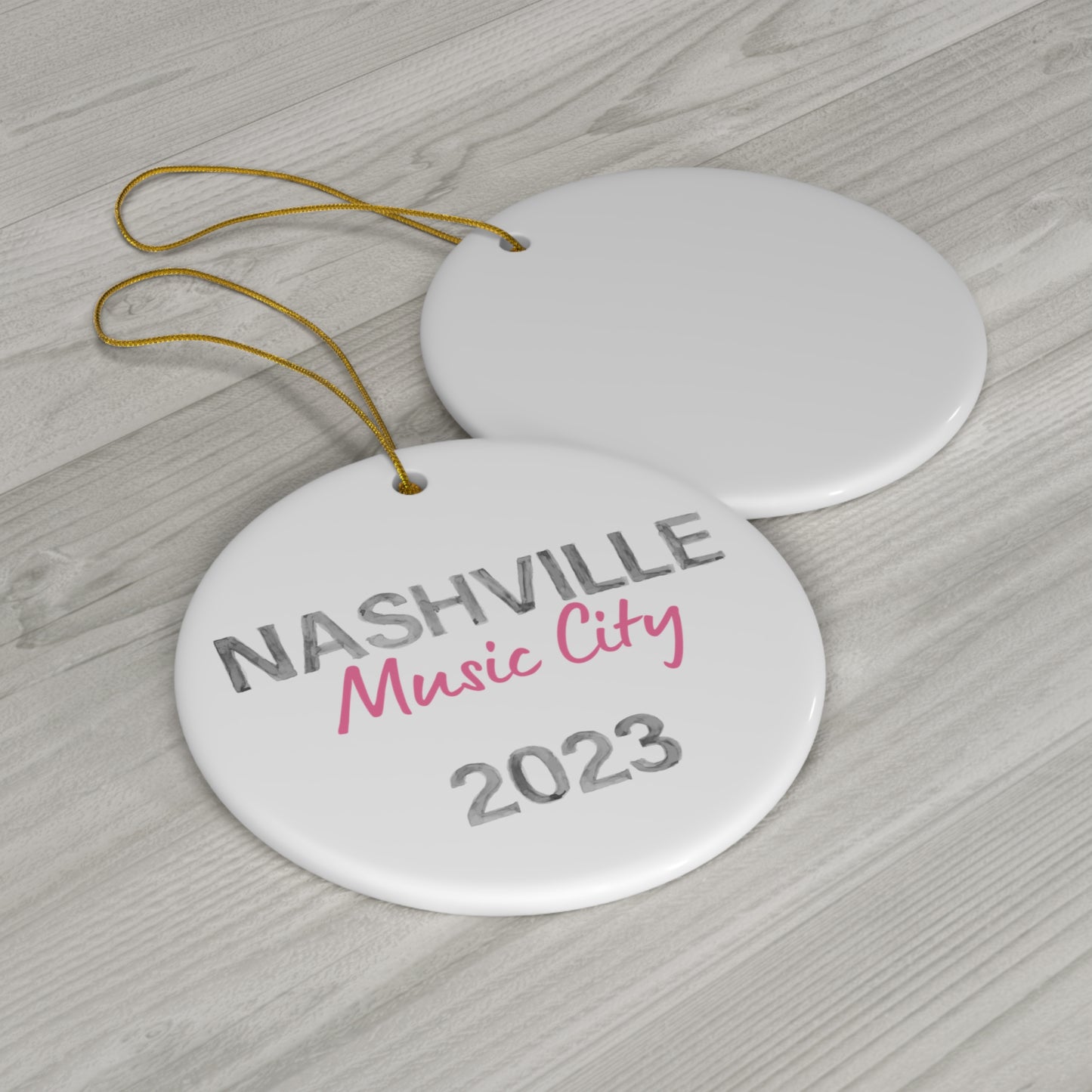 Nashville 2023 Music City / Christmas Ornament