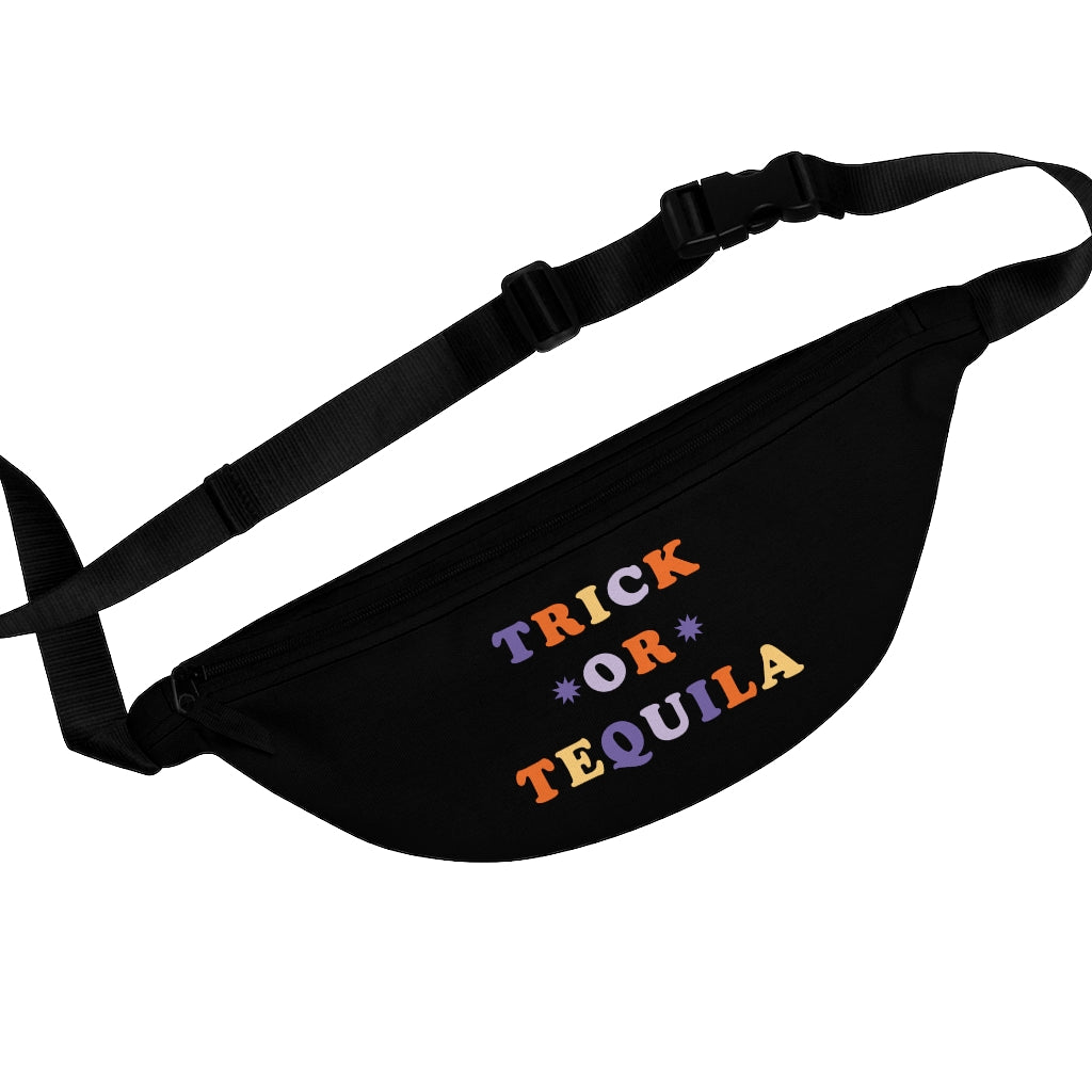 Trick or Tequila / Halloween Fanny Pack / Black