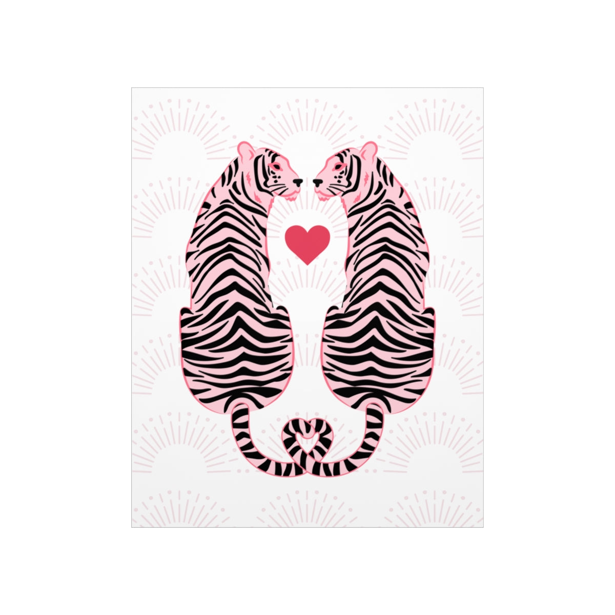 Pink Tigers / Wall Art Print