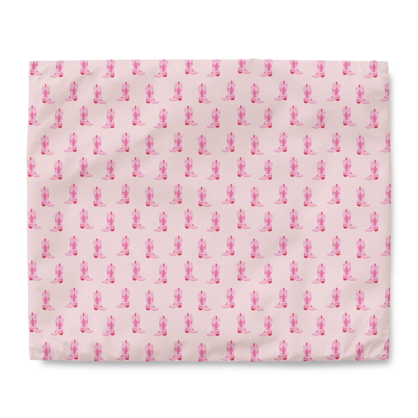 Cowgirl Boot Duvet Cover / Pink