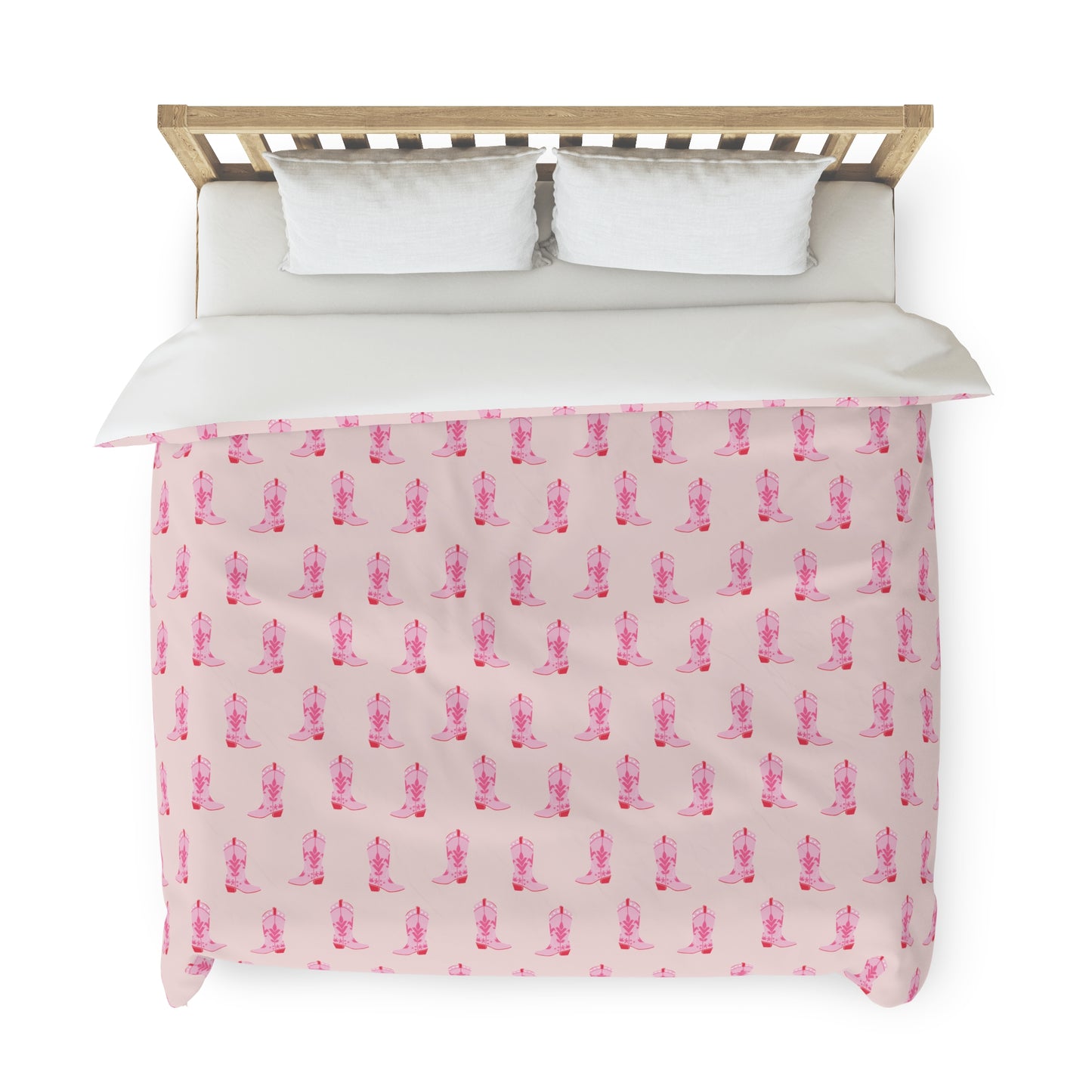 Cowgirl Boot Duvet Cover / Pink