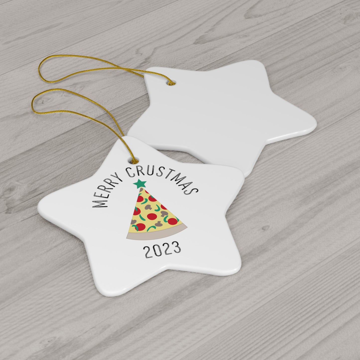 Merry Crustmas 2023 Pizza / Christmas Ornament