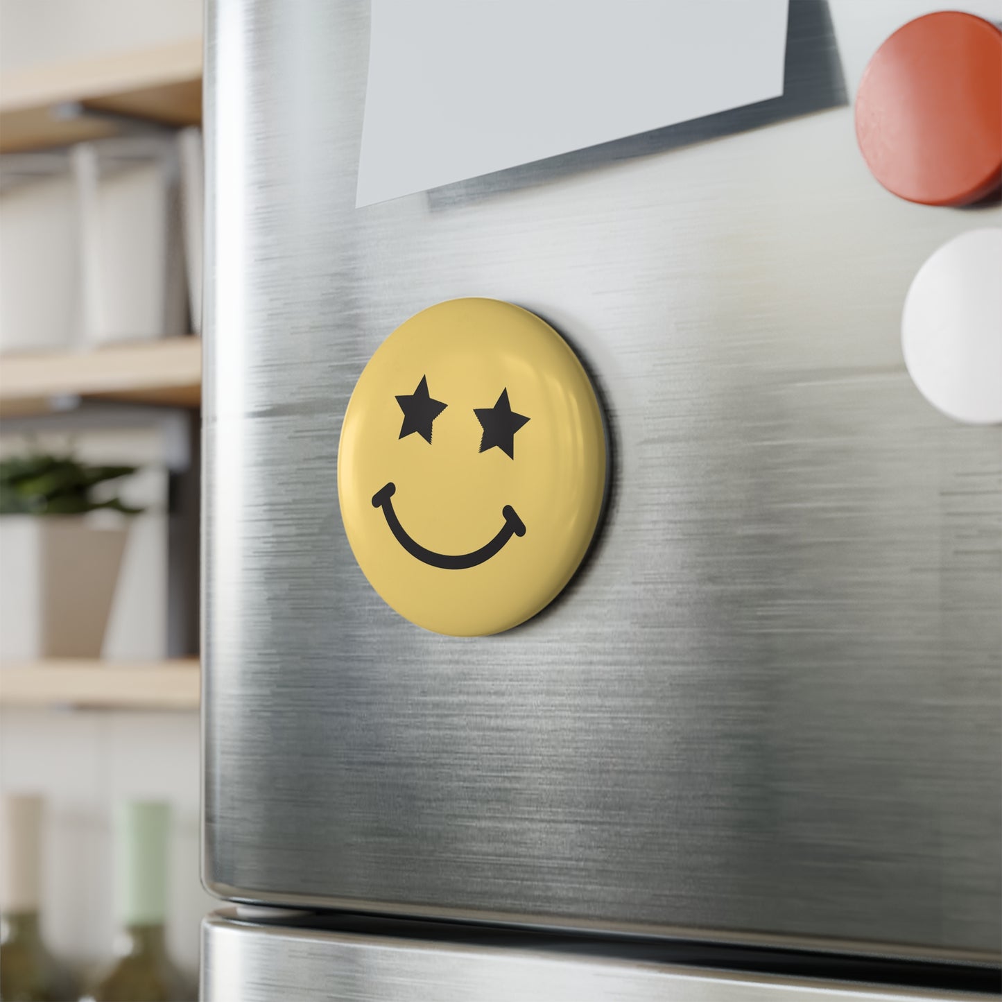 Star Face Magnet / Yellow