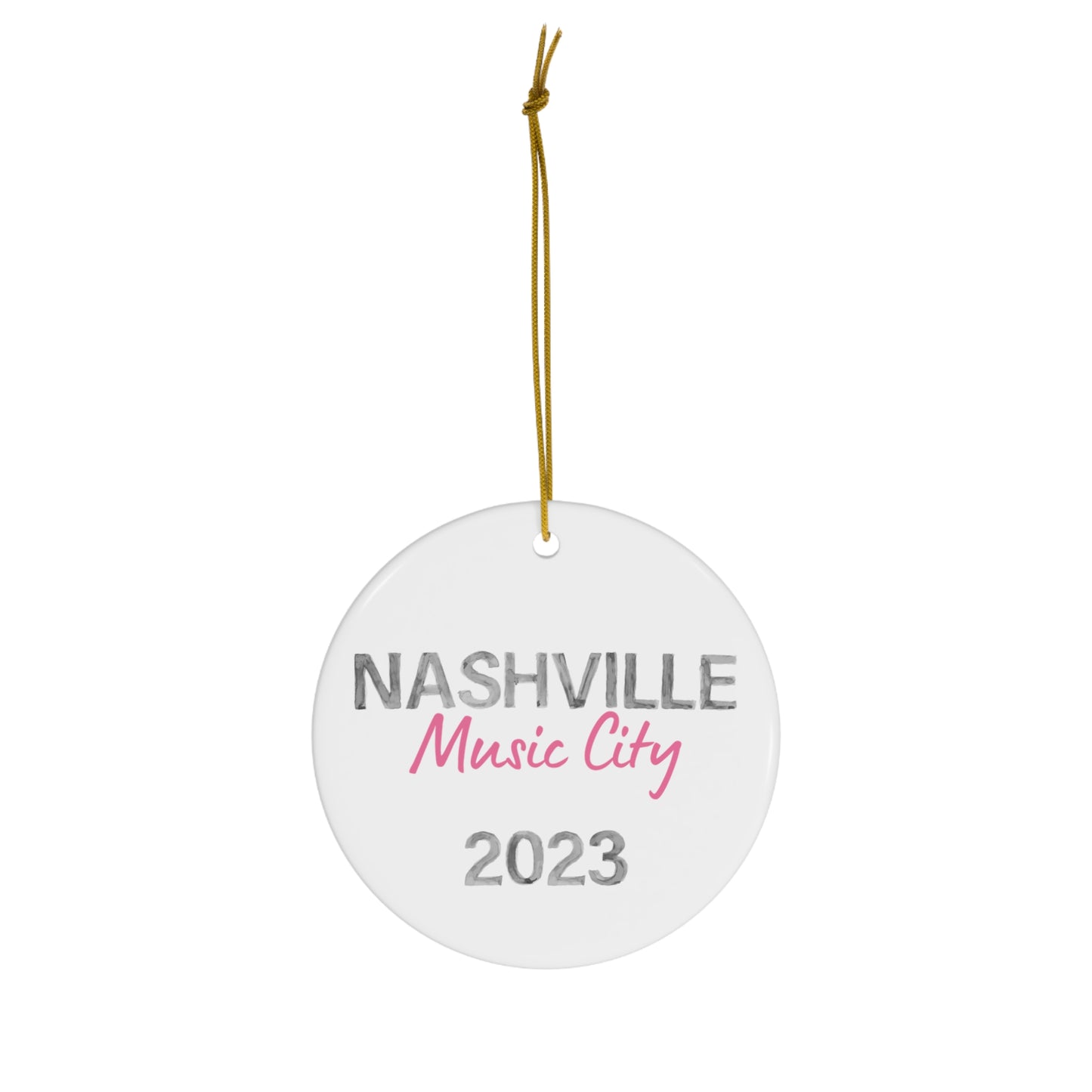 Nashville 2023 Music City / Christmas Ornament