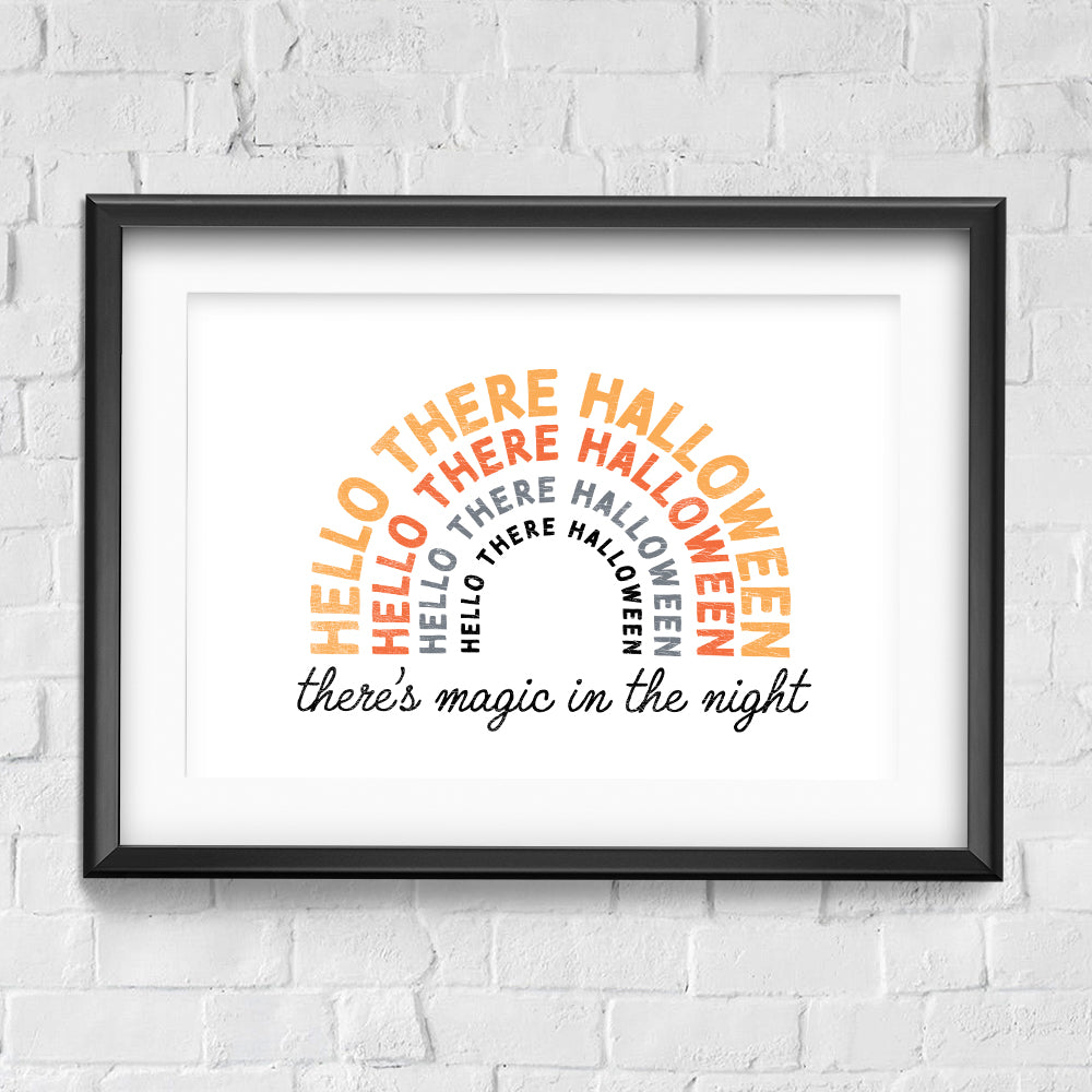 Hello There Halloween / Wall Art Print