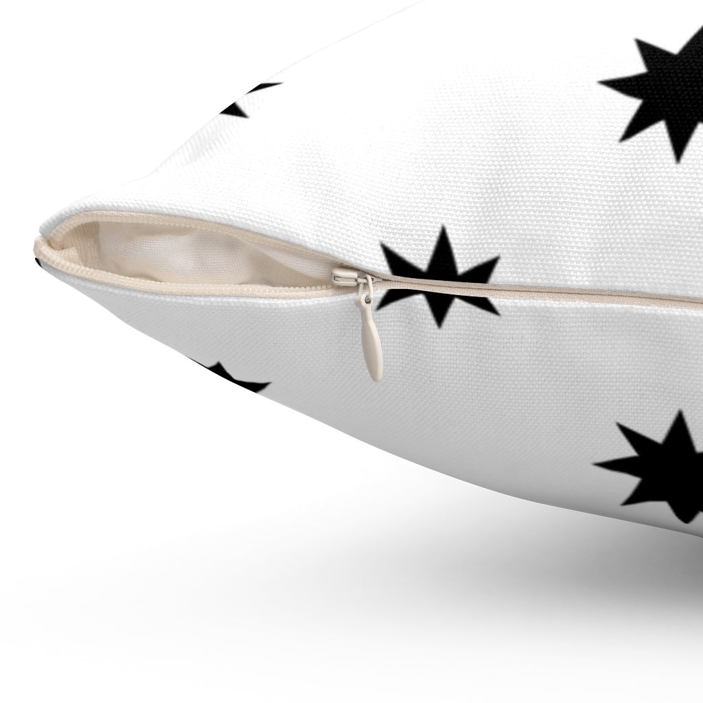 Geo Star Pillow Cover / White