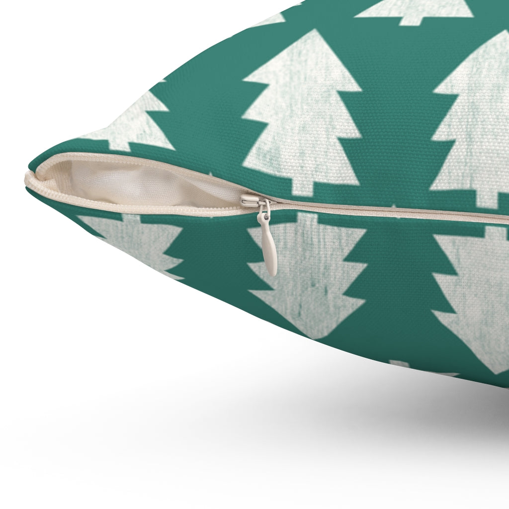 Christmas Tree Pillow Cover / Green