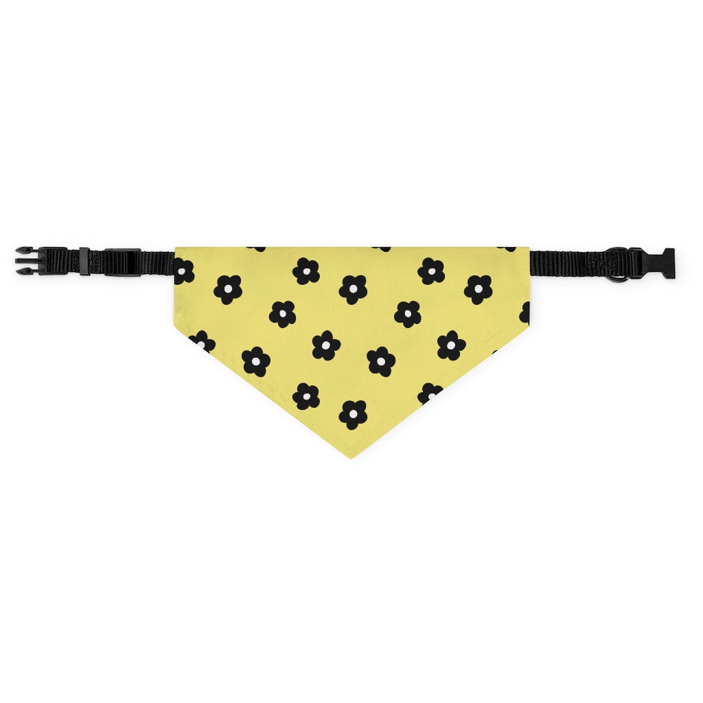 Betty Floral Dog Bandana / Yellow