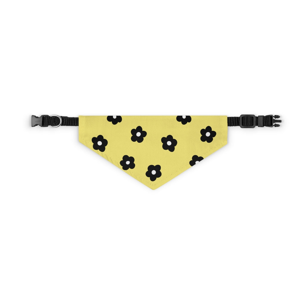 Betty Floral Dog Bandana / Yellow