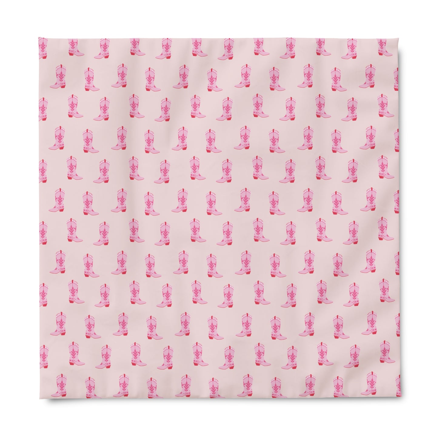 Cowgirl Boot Duvet Cover / Pink