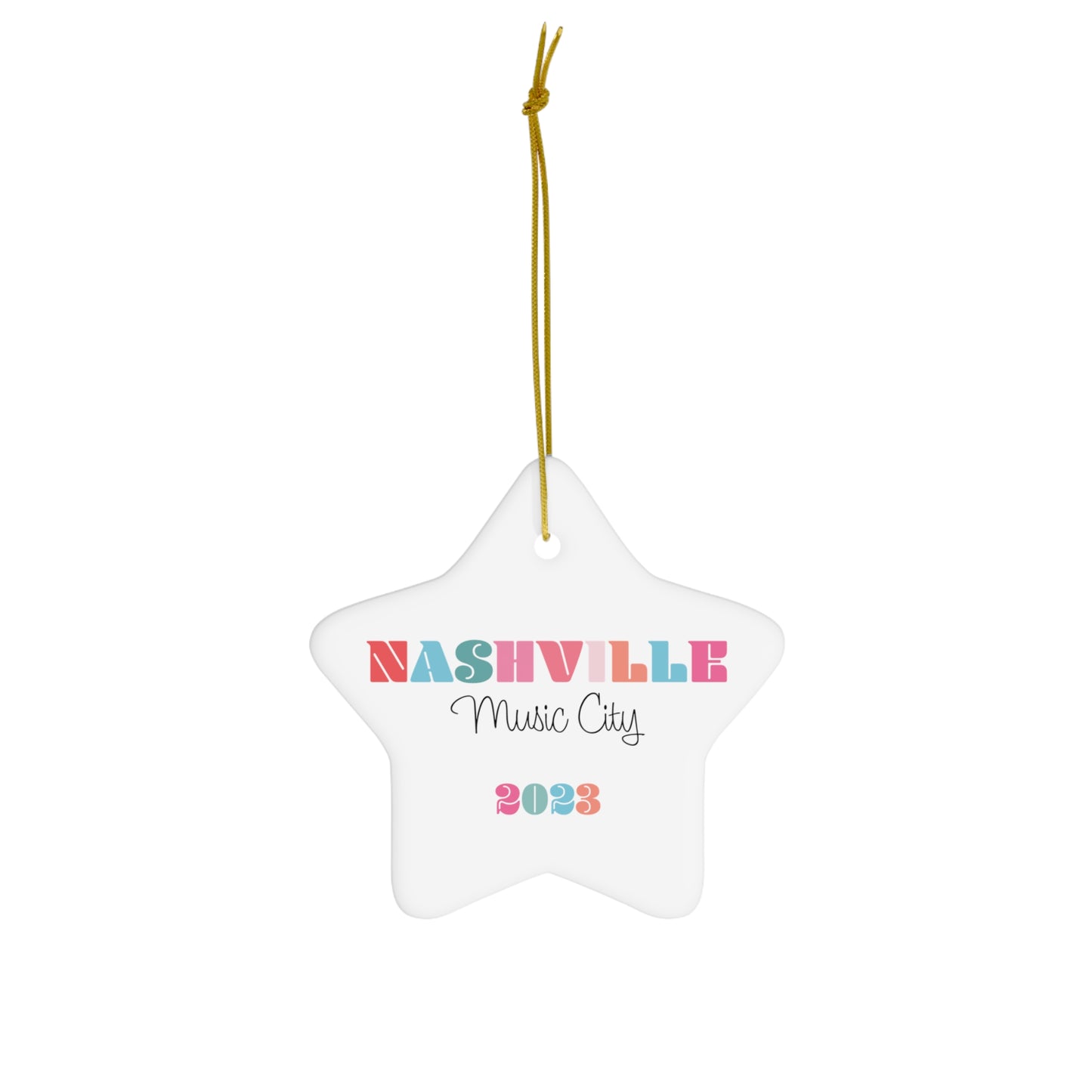 Nashville 2023 Music City / Christmas Ornament