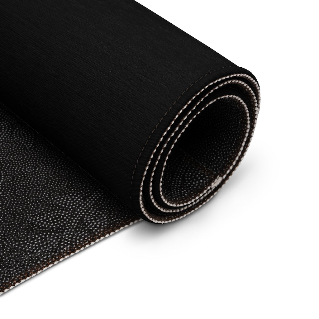 Be Mine Entry Rug / Black Pink