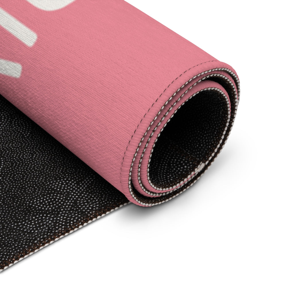 Merry Christmas Welcome Rug / Pink