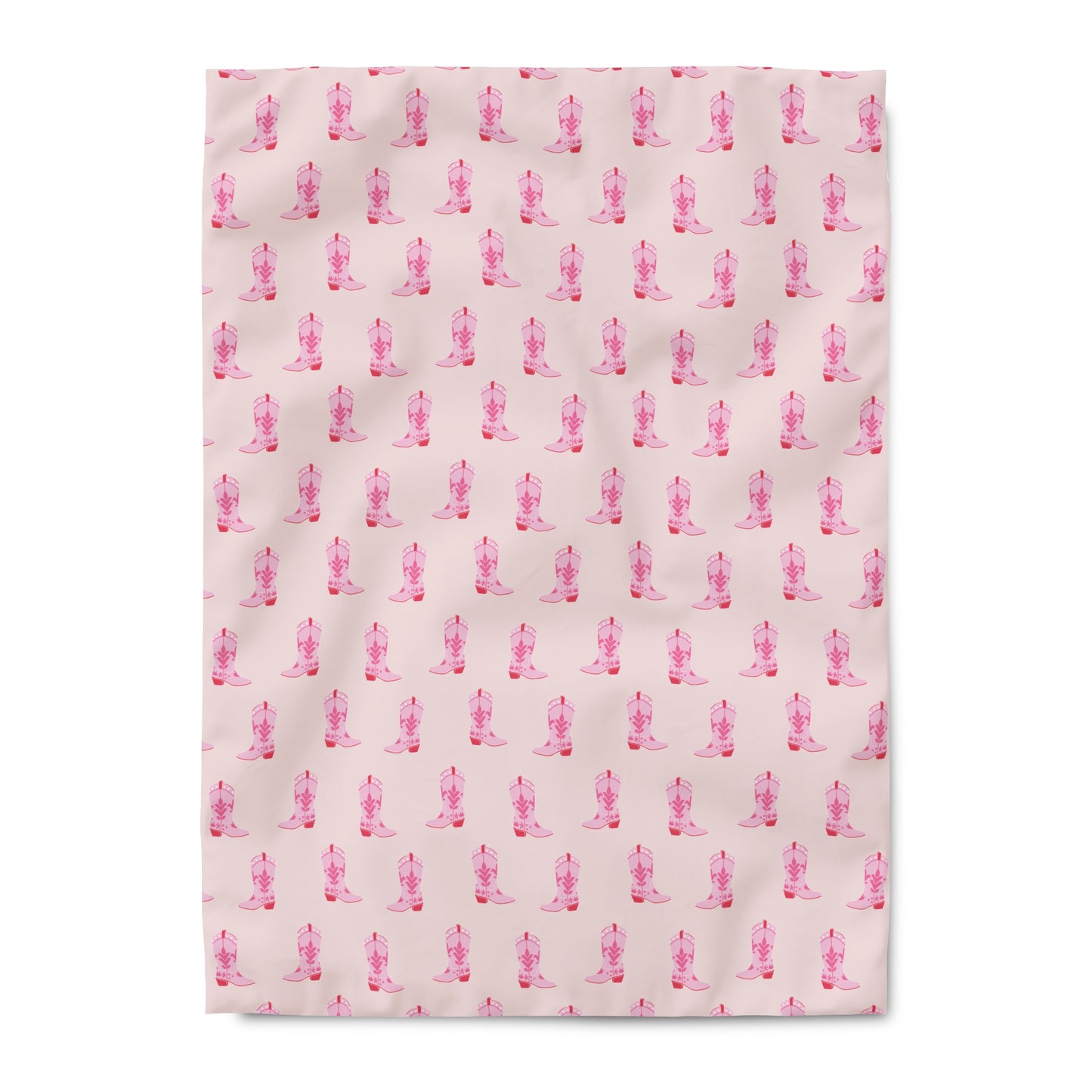 Cowgirl Boot Duvet Cover / Pink