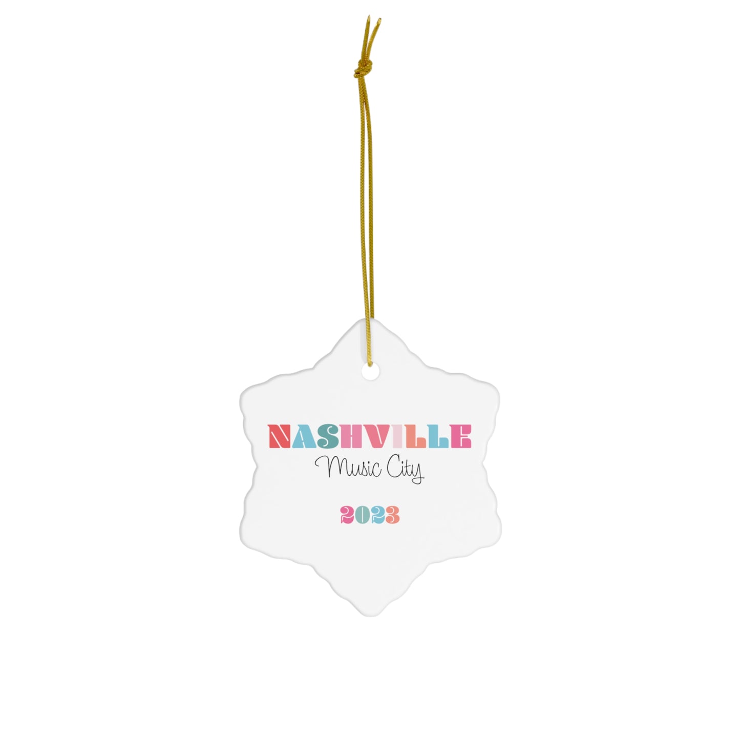 Nashville 2023 Music City / Christmas Ornament