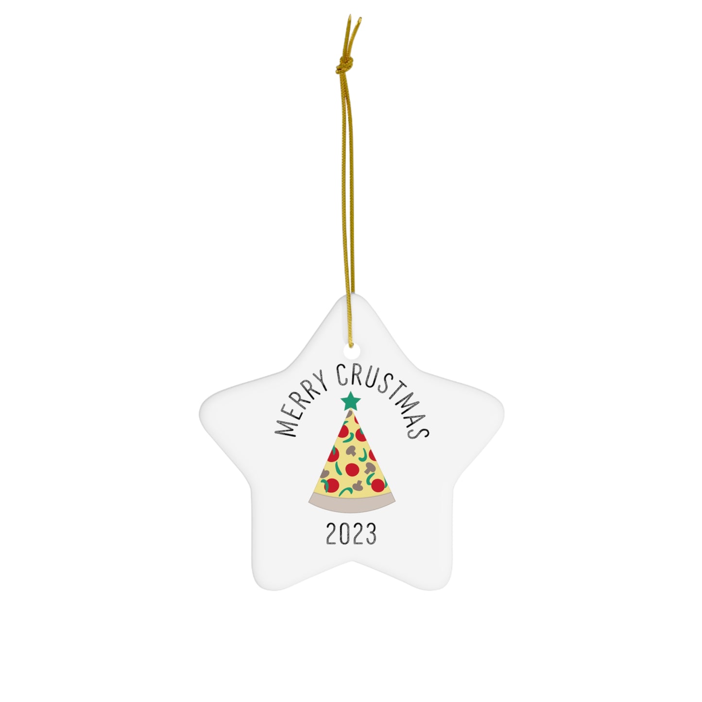 Merry Crustmas 2023 Pizza / Christmas Ornament