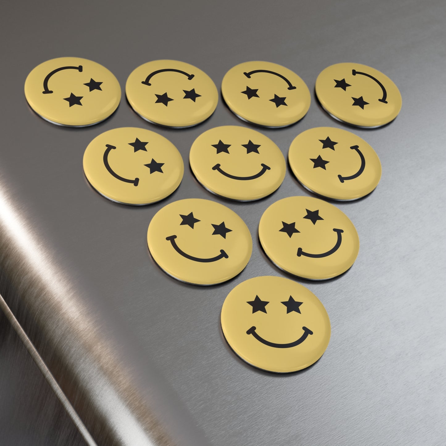 Star Face Magnet / Yellow