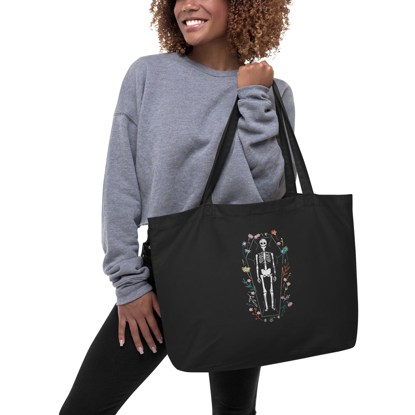 Skeleton / Halloween / Large Tote Bag