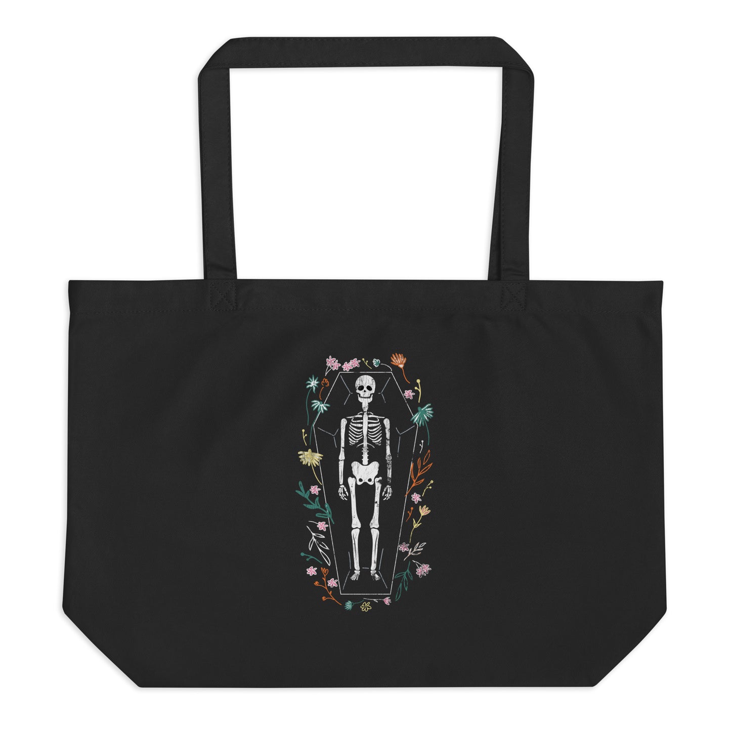 Skeleton / Halloween / Large Tote Bag