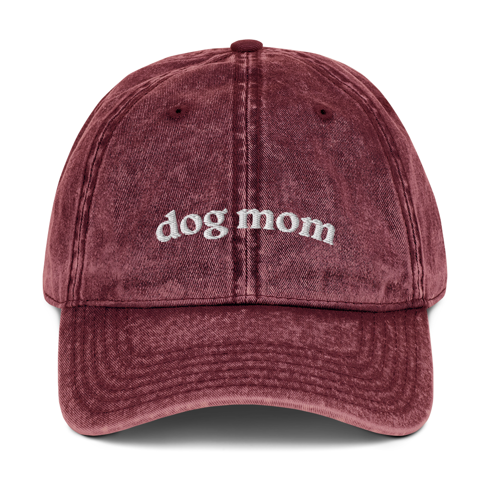 Dog Mom / Vintage Baseball Hat