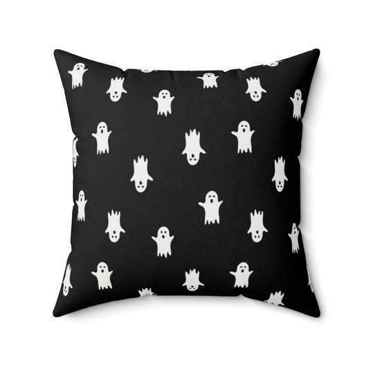 Spooky Little Ghosts Pillow Cover / Halloween / Black