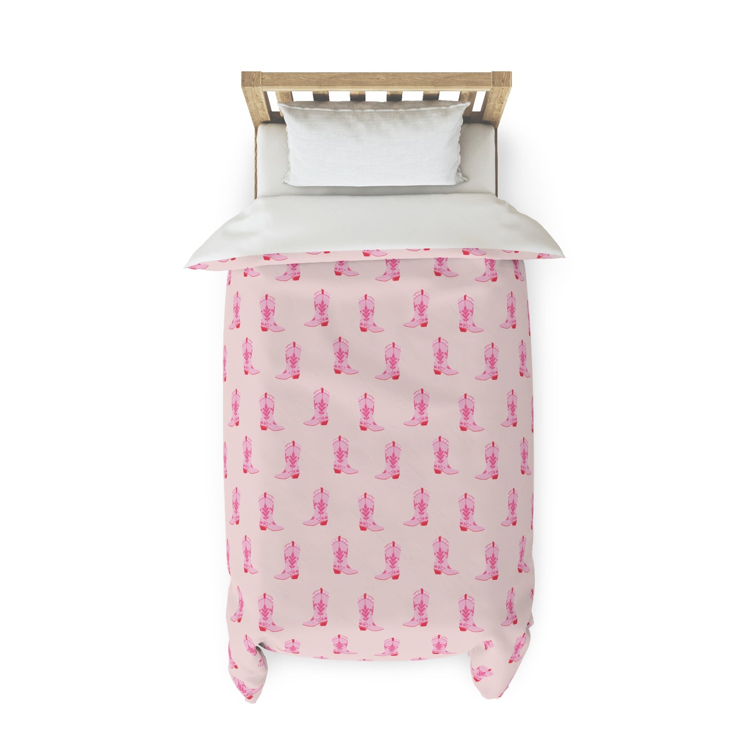 Cowgirl Boot Duvet Cover / Pink