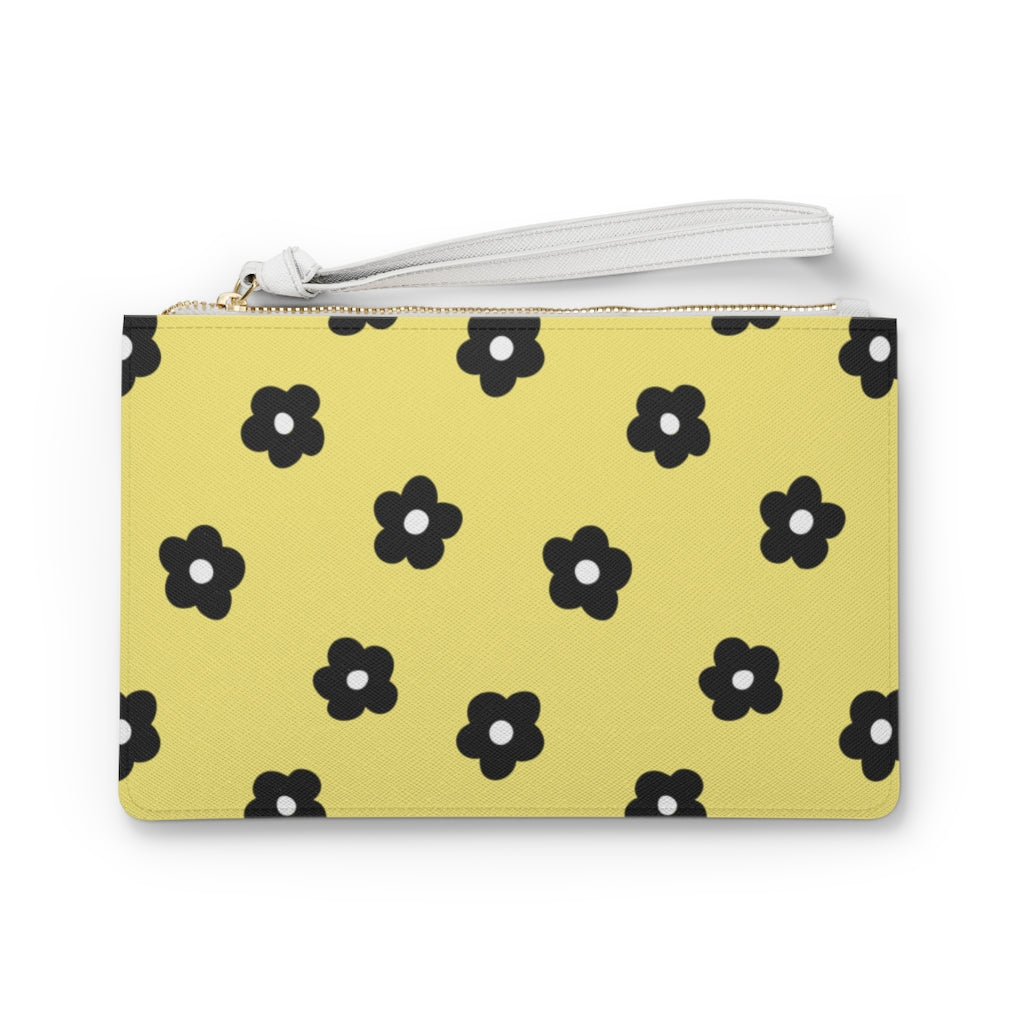 Betty Floral Clutch Bag / Yellow