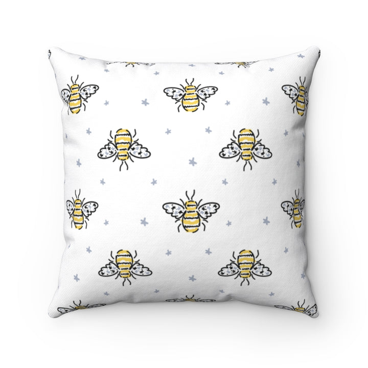 Bumble Bee Pillow Cover / Yellow