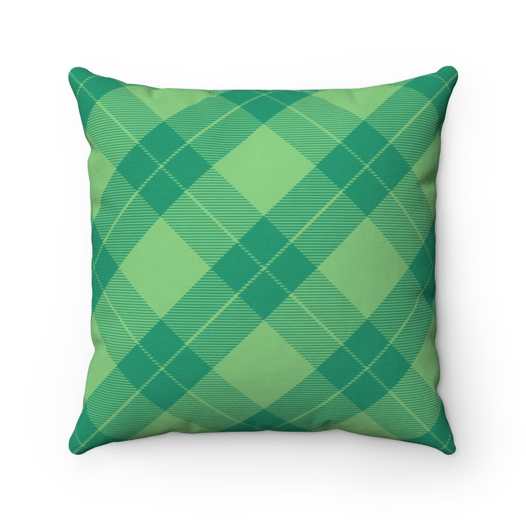 Savannah Plaid Pillow Cover / Green