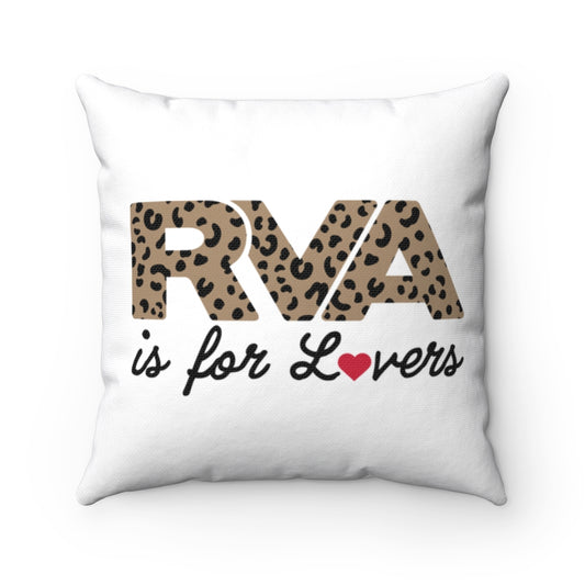 RVA is for Lovers Pillow Cover / Richmond VA / White