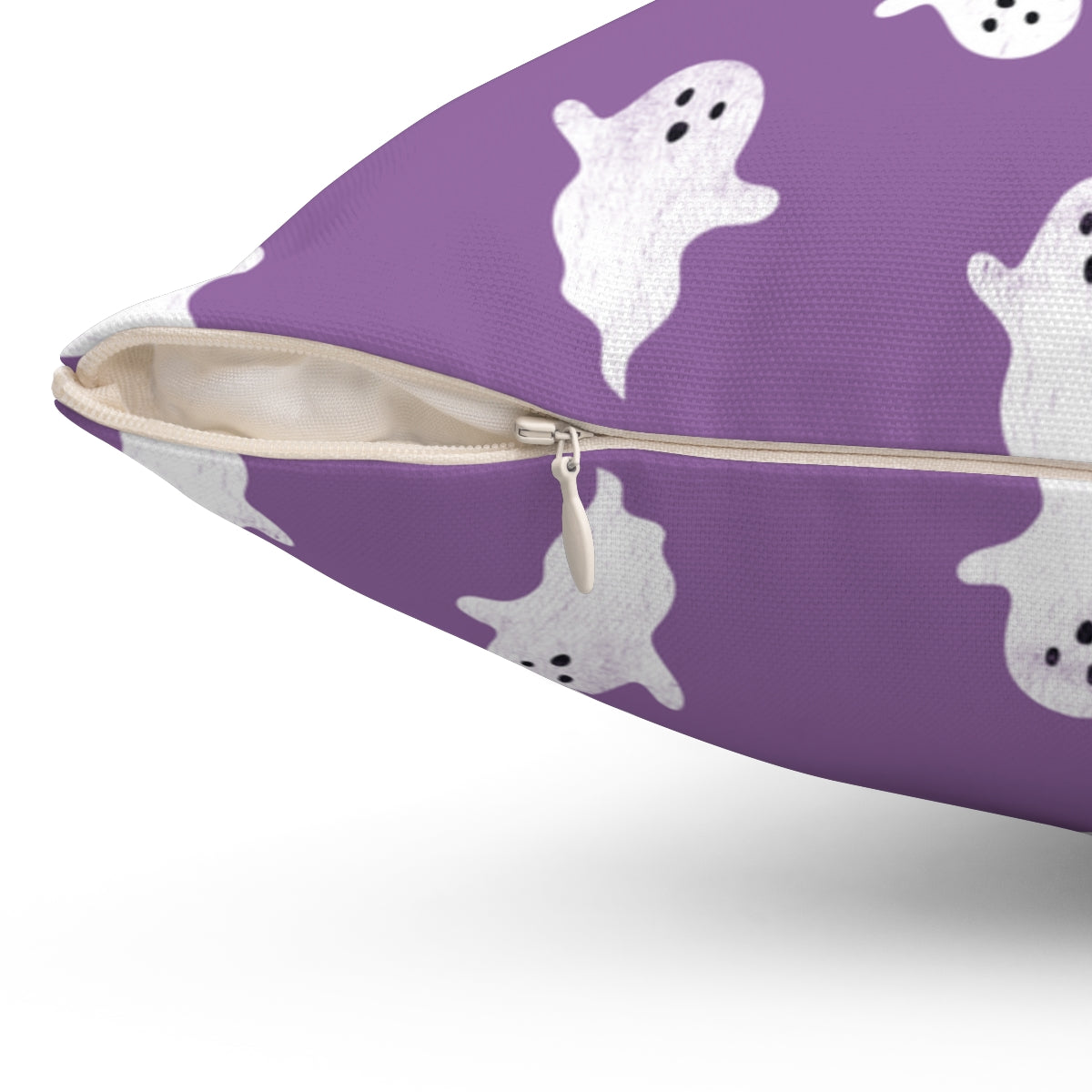 Spookin' Ghosts Pillow Cover / Halloween / Purple