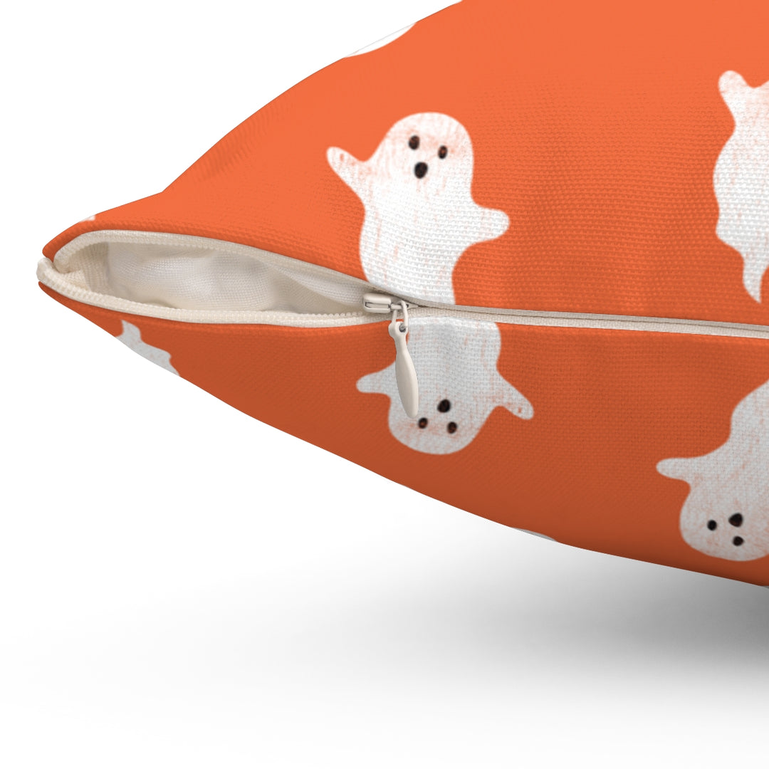 Spookin' Ghosts Pillow Cover / Halloween / Orange