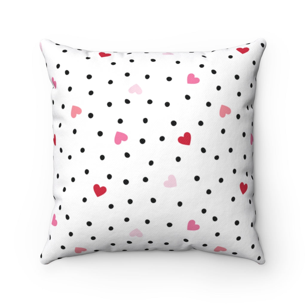 Valentina Ditsy Pillow Cover / White Red