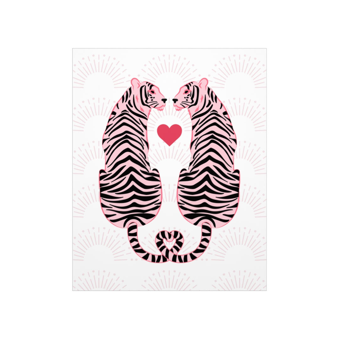 Pink Tigers / Wall Art Print