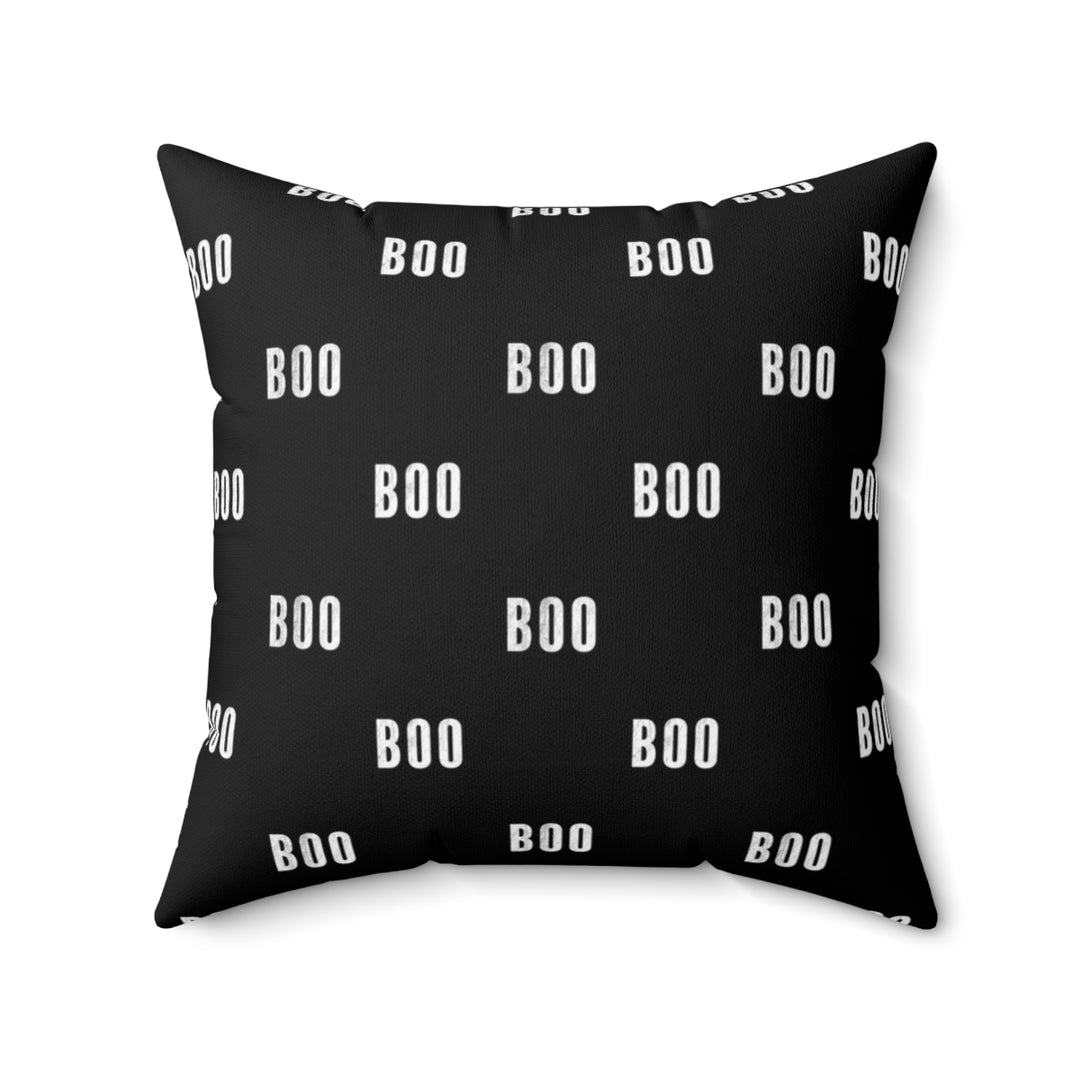 Boo Boo Boo Pillow Cover / Halloween / Black