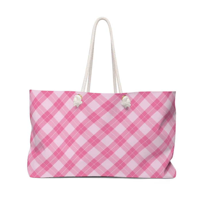 Savannah Plaid Weekender Bag / Pink