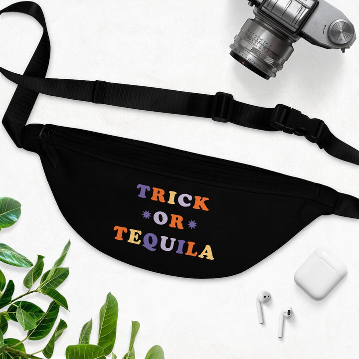 Trick or Tequila / Halloween Fanny Pack / Black