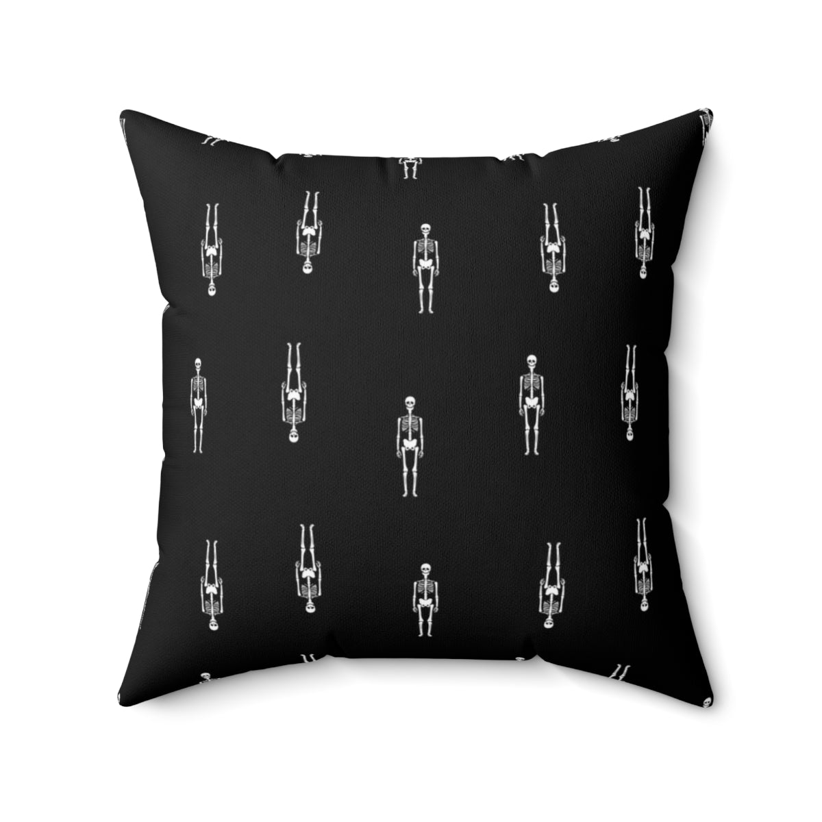 Scary Skeletons Pillow Cover / Halloween / Black
