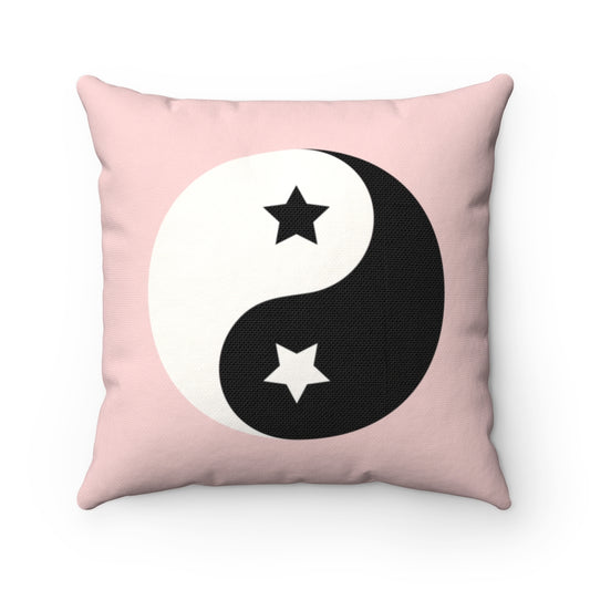 Yin Yang Pillow Cover / Pink