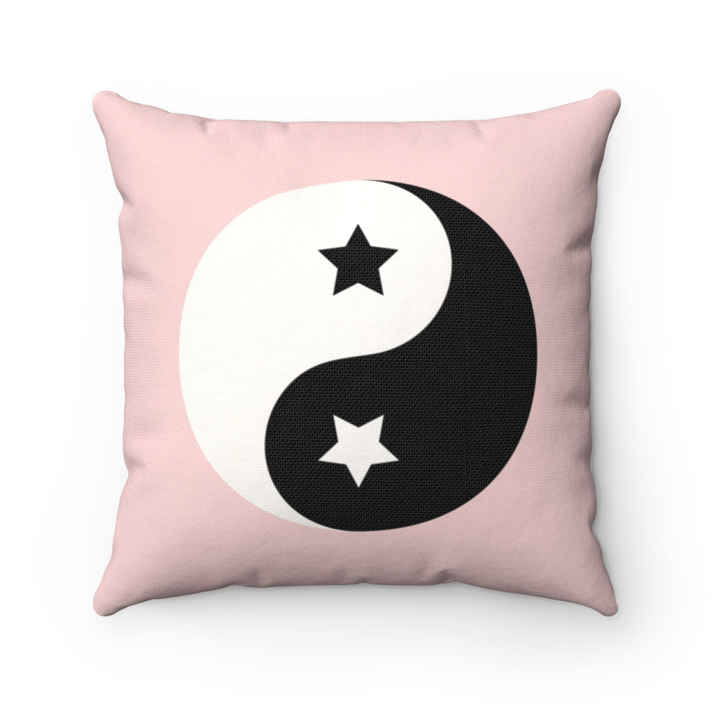 Yin Yang Pillow Cover / Pink
