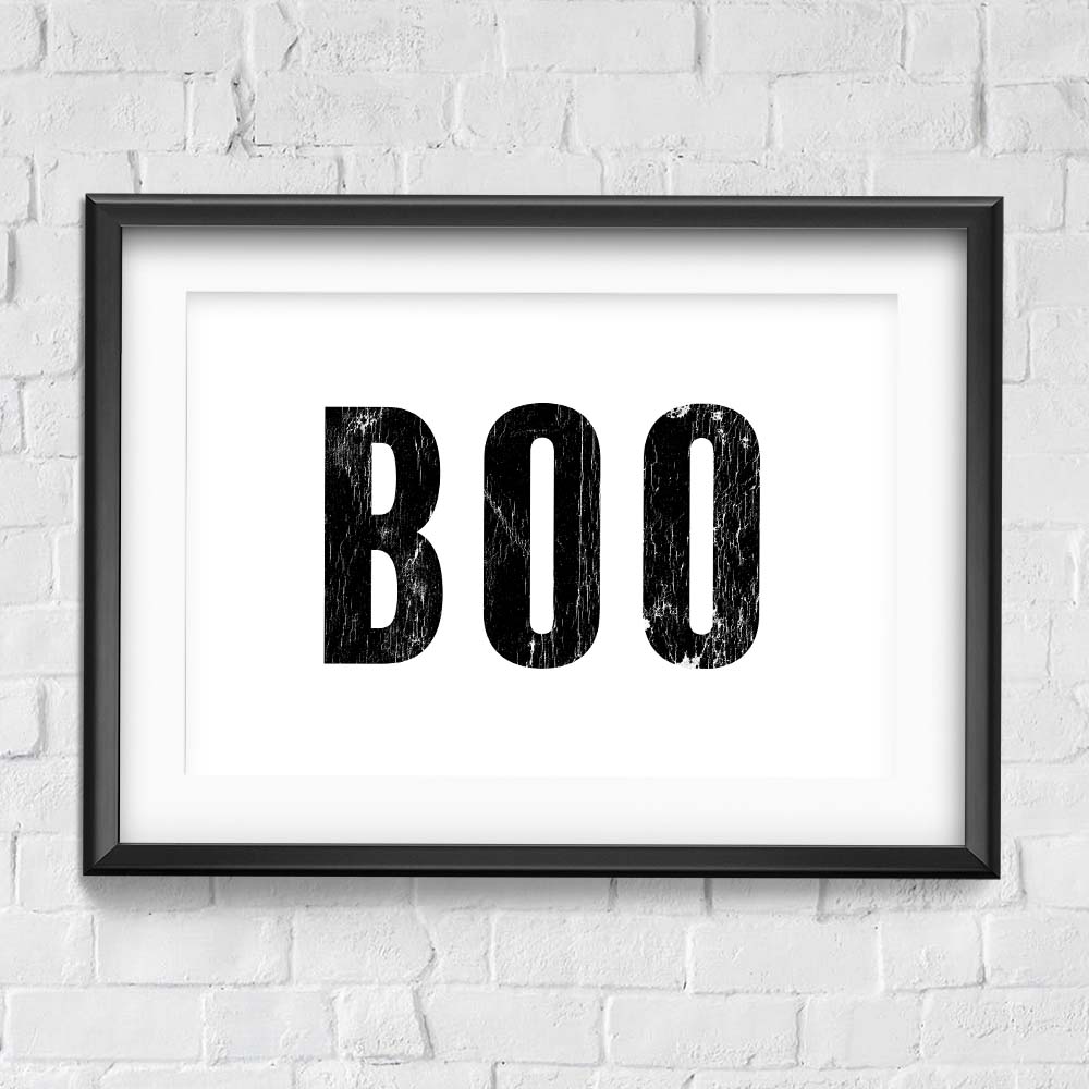 Boo / Halloween / Wall Art Print
