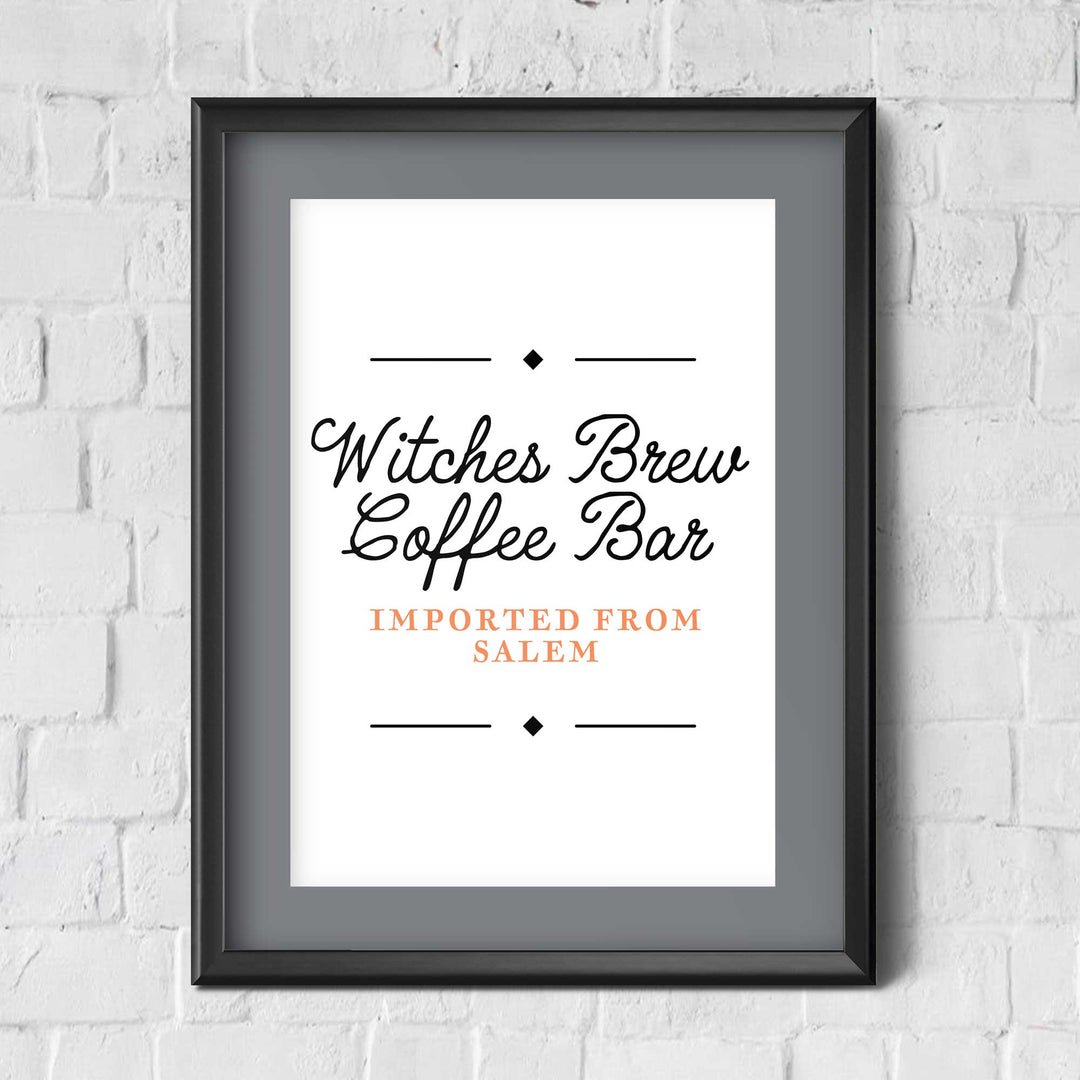 Witches Brew Coffee / Halloween / Wall Art Print