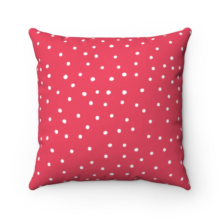 Polka Dot Pillow Cover / Coral