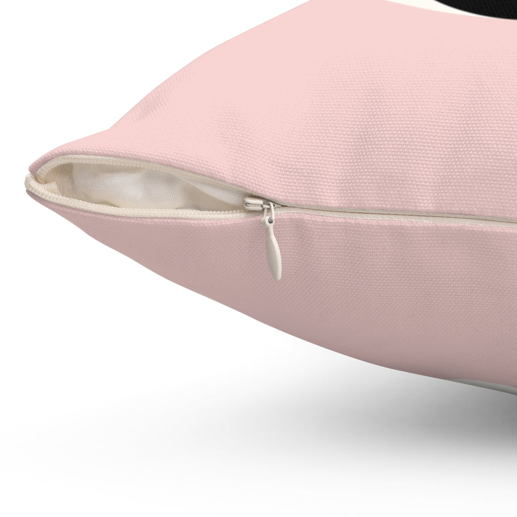 Yin Yang Star Pillow Cover / Pink
