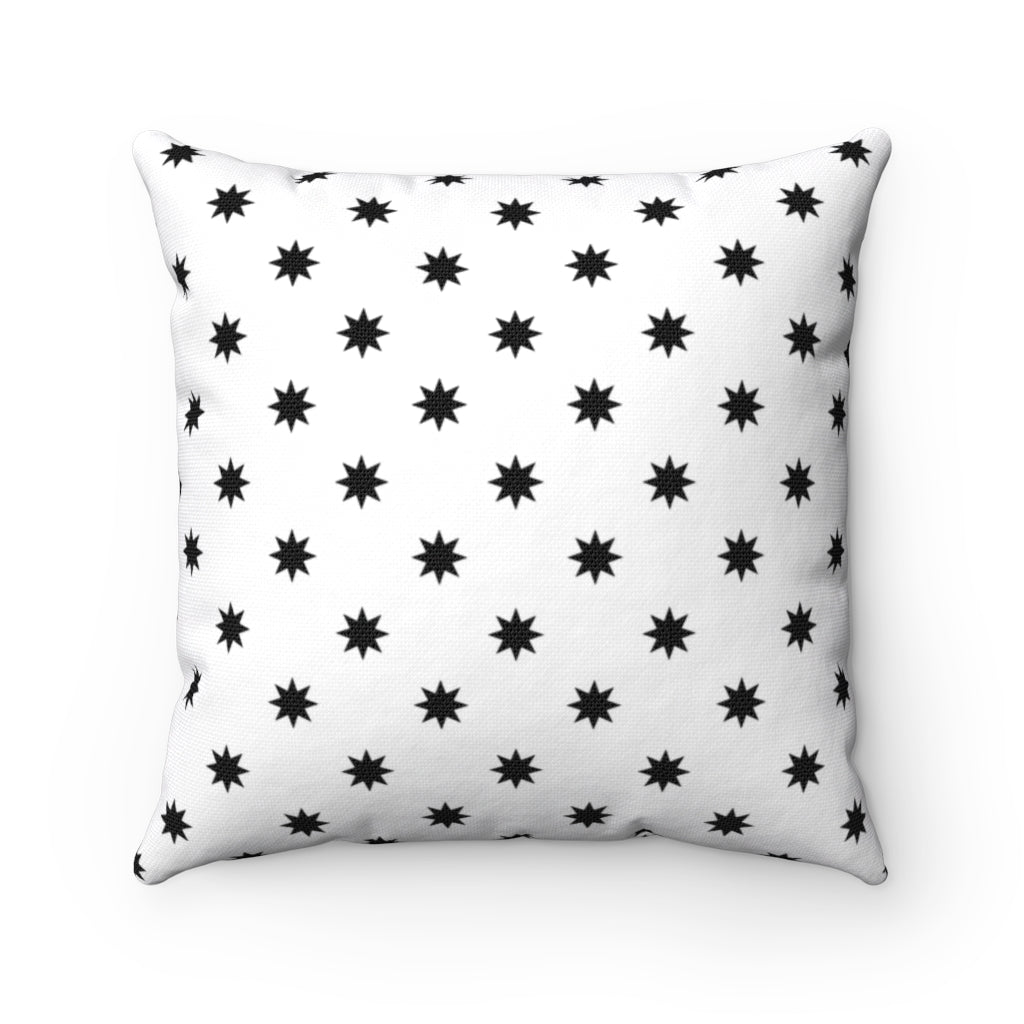 Geo Star Pillow Cover / White