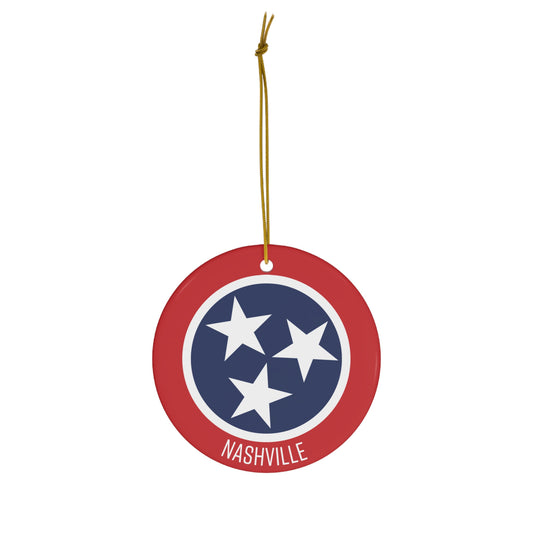 Nashville Tri-Star Ornament / Red